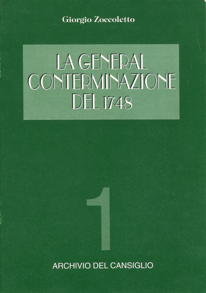 Copertina di General Conterminazione del 1748 (La)
